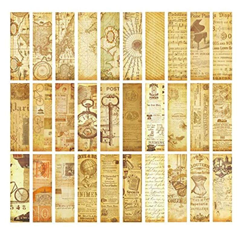 おしゃれ しおり おしゃれ ブックマーク アンティーク 栞 可愛い 綺麗 ３０枚 ノスタルジー ブックマーカー Miatipi 予備のしおり付き