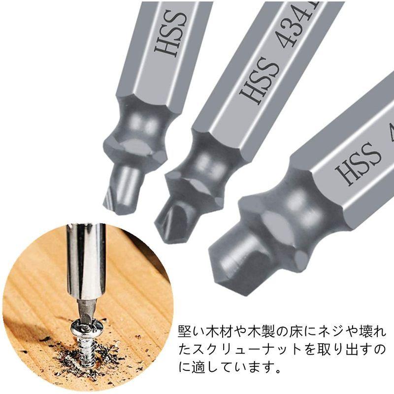 国内初の直営店 なめたネジ外し 6本セット つぶれたネジ ドリル ビット ねじ外し 除去 工具 なめたネジ外し 6本セット つぶれたネジ ドリル ビット ねじ外し 除去 工具