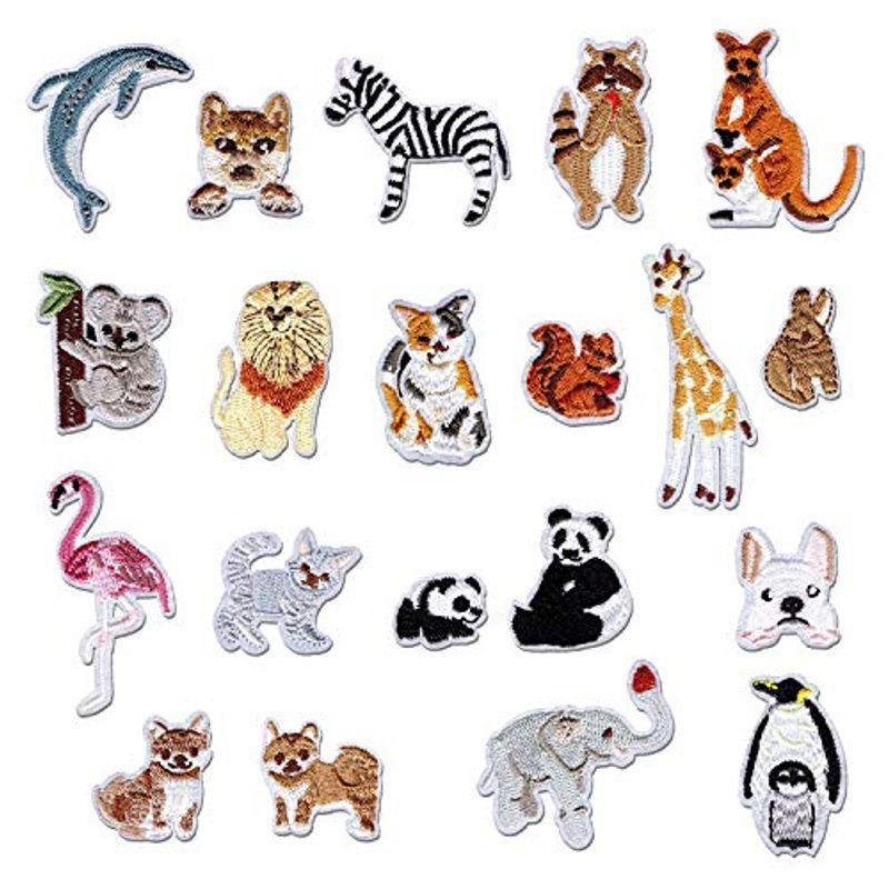ワッペン アップリケ 動物 ２０枚セット ミニワッペン 刺繍ワッペン アイロンわっぺん アイロン接着 可愛い 衣類 浴衣 手袋 帽子 ケーディーラインストア 通販 Yahoo ショッピング