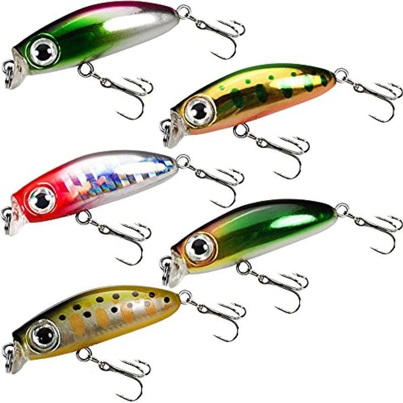 釣り Vmsixvm メバル アジ プラグ ルアー 渓流 小型のシンキングミノー 4 2cm 2 8g 5色セット リップ付 フィッシングル 008 ケーディーラインストア 通販 Yahoo ショッピング