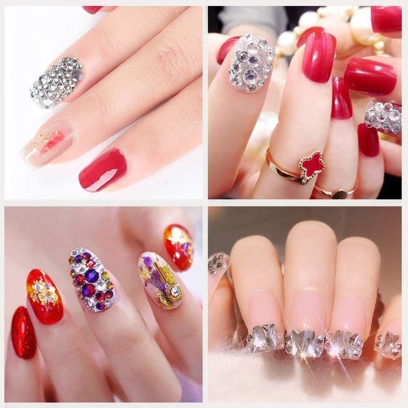 国内正規総代理店アイテム ネイルアート Biutee ネイルラインストーン 4ケースセット クリスタル Ab ラインストーン ネイル グリッターのダイヤモンド カラーラインストーン Www Threeriversofs Com