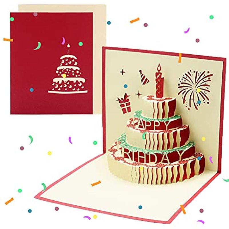 誕生日カード Bronc 誕生日ケーキカード 切り絵立体バースデーケーキ 手作り メッセージカード 感謝 誕生日 記念日 お祝い 結婚カード ケーディーラインストア 通販 Yahoo ショッピング