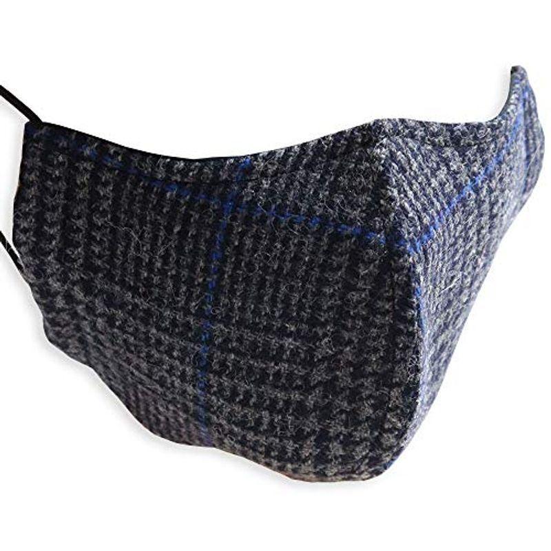 Quintetto クインテット 秋冬用マスク グレンチェック 日本製 ウール かっこいい 洗える おしゃれ グレー ビジネス スーツ 黒マ 2okppjatgd 衛生日用品 Valleymill Com