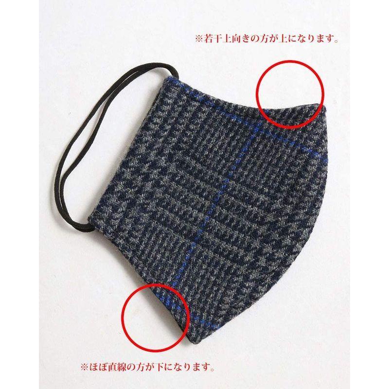 Quintetto クインテット 秋冬用マスク グレンチェック 日本製 ウール かっこいい 洗える おしゃれ グレー ビジネス スーツ 黒マ 2okppjatgd 衛生日用品 Valleymill Com