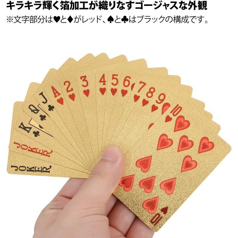Ravis トランプ ゴールド 洗える 防水 フレックスカード マジック おしゃれ 手品 高級 かっこいい パーティー 54枚 ゴールド ケーディーラインストア 通販 Yahoo ショッピング