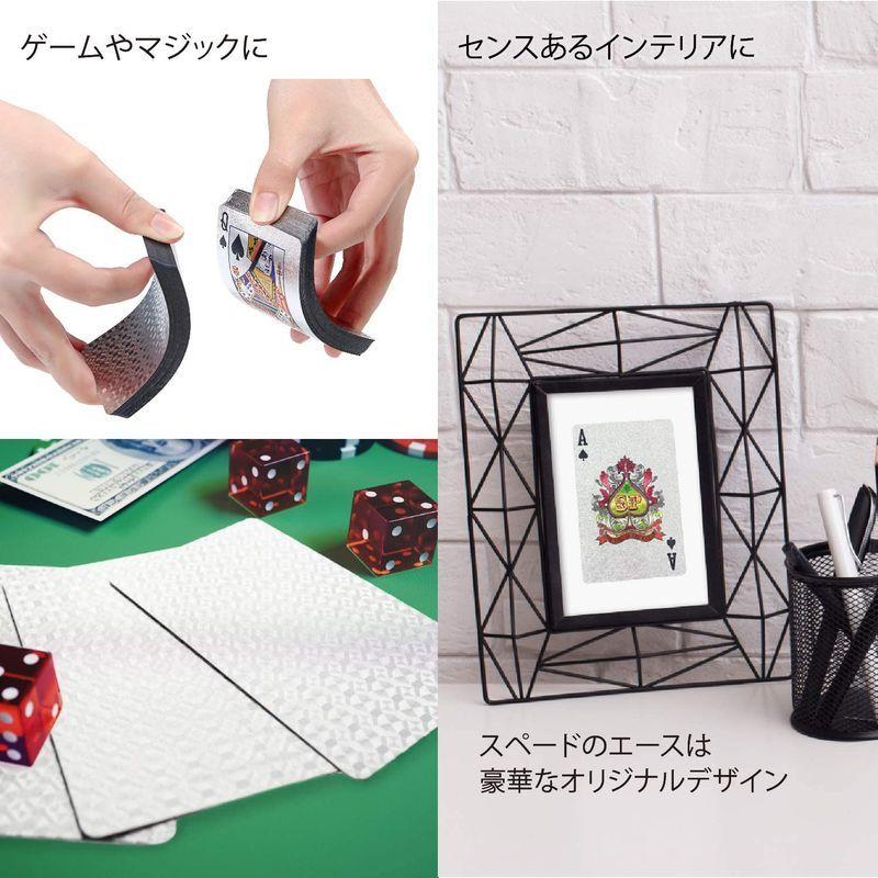 Ravis トランプ ゴールド 洗える 防水 フレックスカード マジック おしゃれ 手品 高級 かっこいい パーティー 54枚 シルバー ケーディーラインストア 通販 Yahoo ショッピング