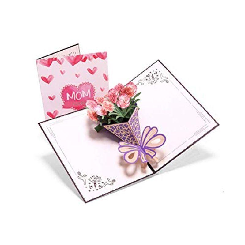グリーティングカード ローズ 2枚セット メッセージカード 立体ポップアップカード バレンタインカード 誕生日カード 感謝状 母の日 結婚祝 ケーディーラインストア 通販 Yahoo ショッピング