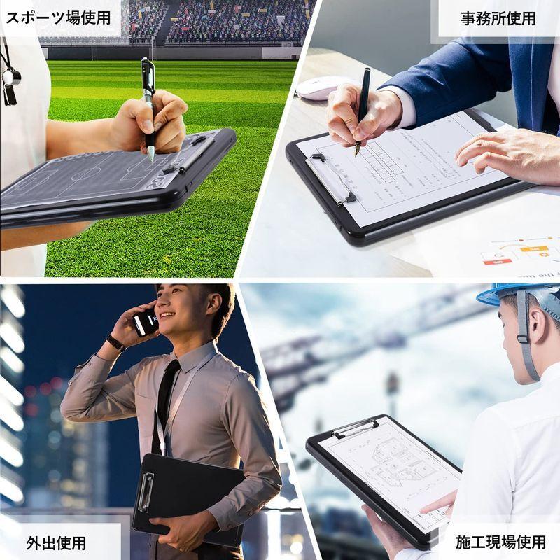 Homdolaser クリップボードフォルダ A4 ファイルボード バインダー 会議パッド クリップボード A4 二つ折り クリップファイル ファイル、ケース Homdolaser クリップボードフォルダ A4 ファイルボード バインダー 会議パッド クリップボード A4 二つ折り クリップファイル