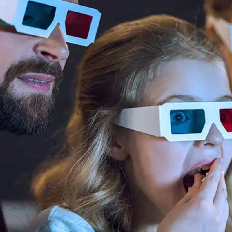 市場 3dメガネ サングラス アナグリフ かけられる 立体 眼鏡の上から 赤青