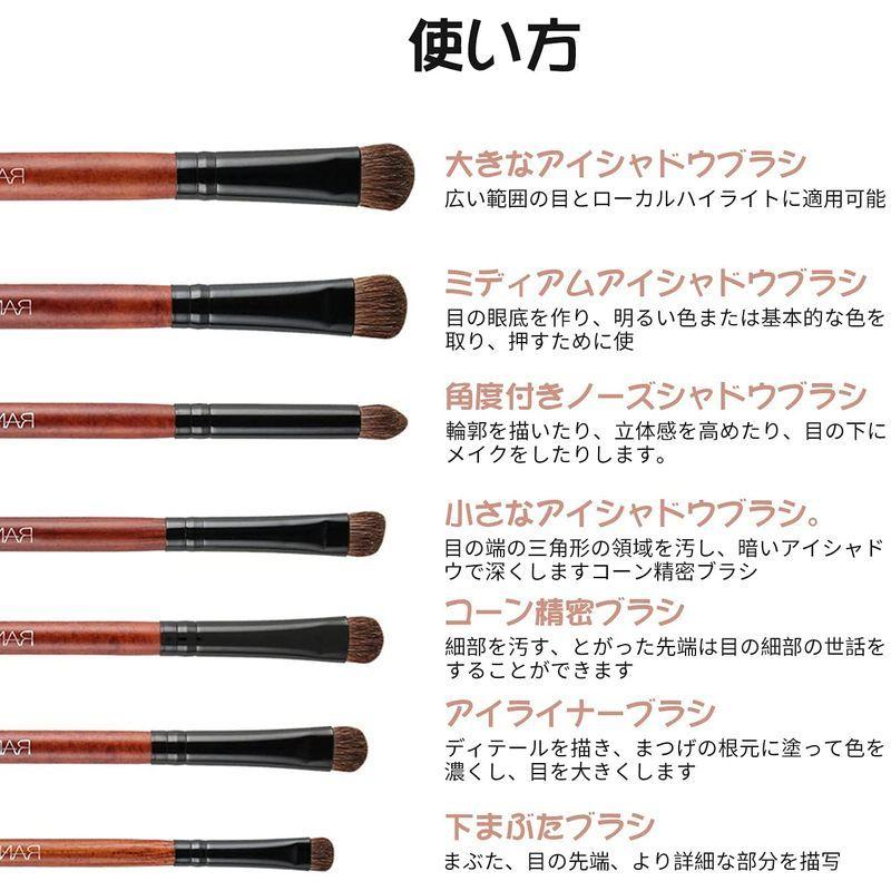 Ricisung アイシャドウブラシ 7本セット 高級動物毛 アイメイクブラシ メイクブラシ 人気 化粧筆 化粧ブラシ 日常の化粧 携帯便利 011 ケーディーラインストア 通販 Yahoo ショッピング