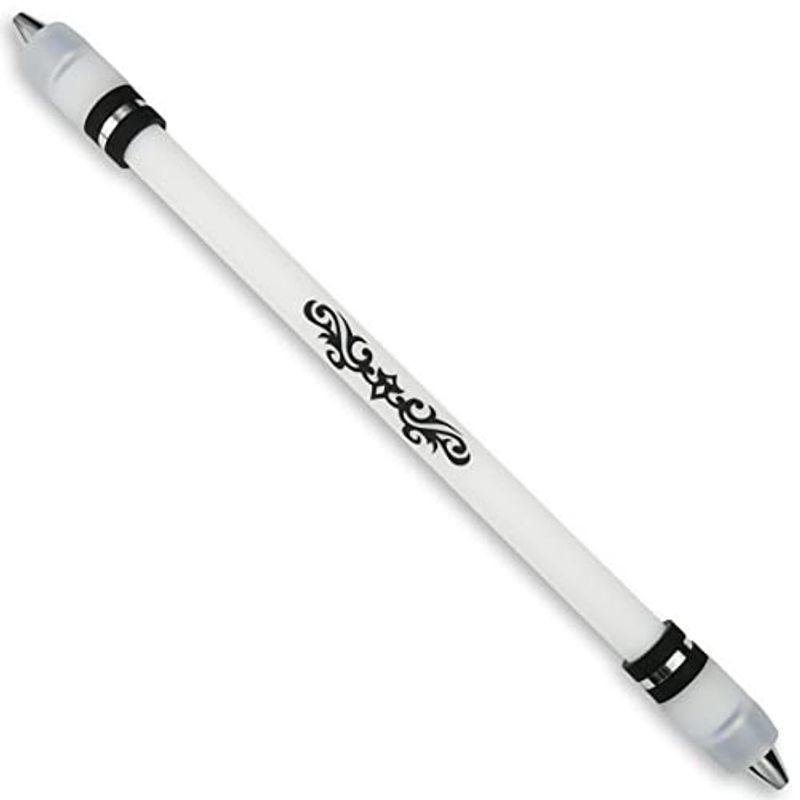 最高 ペン回し専用ペン 改造ペン やりやすい 白軸 (ブラック) ボールペン