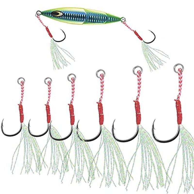 アシストフック ジギング ジグアシスト シングルアシスト メタルジグ ジグ専用 青物 根魚 マダイ アシストフック ティンセル装備 30本入 ケーディーラインストア 通販 Yahoo ショッピング