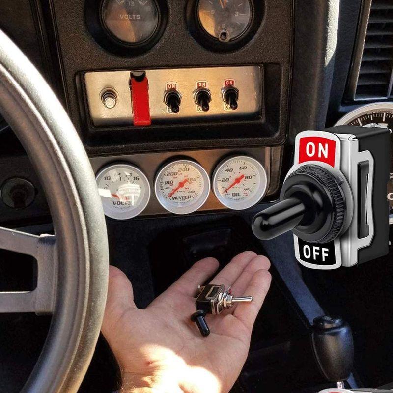 Fularr 5個 プロフェッショナル車トグルスイッチ 付き防水保護キャップ On Off 2ポジションspstメタルオートロッカースイッ ケーディーラインストア 通販 Yahoo ショッピング