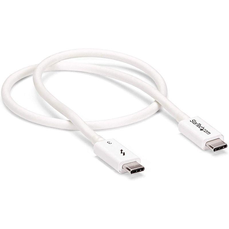 StarTech.com Thunderbolt 3 ケーブル (40Gbps) 0.5m ホワイト USB Type-C/DisplayP｜kdline｜04