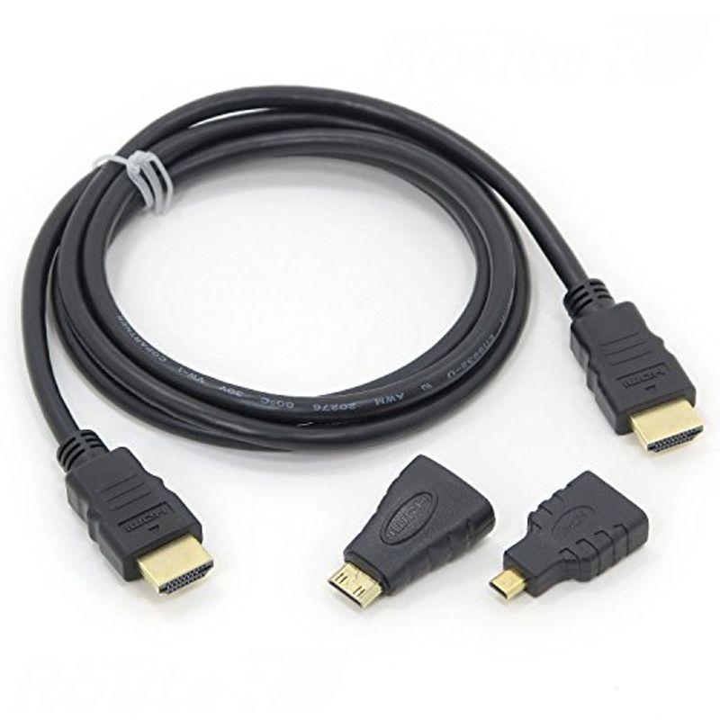 HDMIケーブル 〔1.5m〕 mini HDMI＆micro HDMI 変換コネクタセット RC-HAMM2  :20220111020113-00976:ケーディーラインストア - 通販 - Yahoo!ショッピング