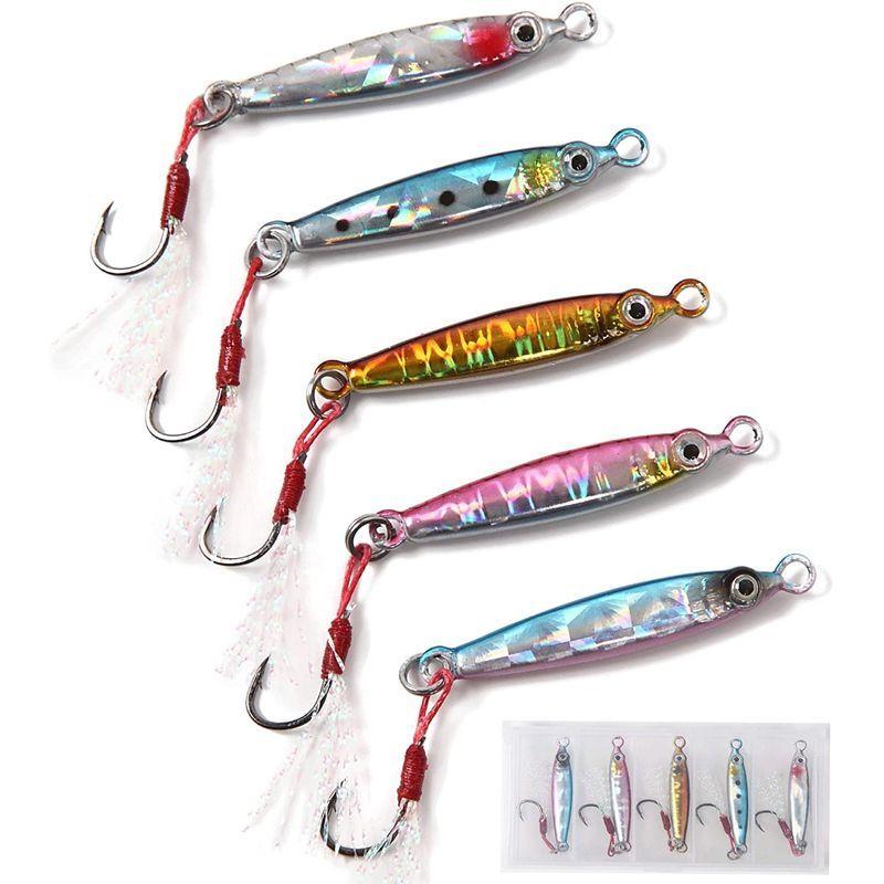 Hitarc ヒットアーク メタルジグ マイクロジグ カラーにこだわった 3g 5g 7g 5個セット ケース フック付き アジング メバ ケーディーラインストア 通販 Yahoo ショッピング