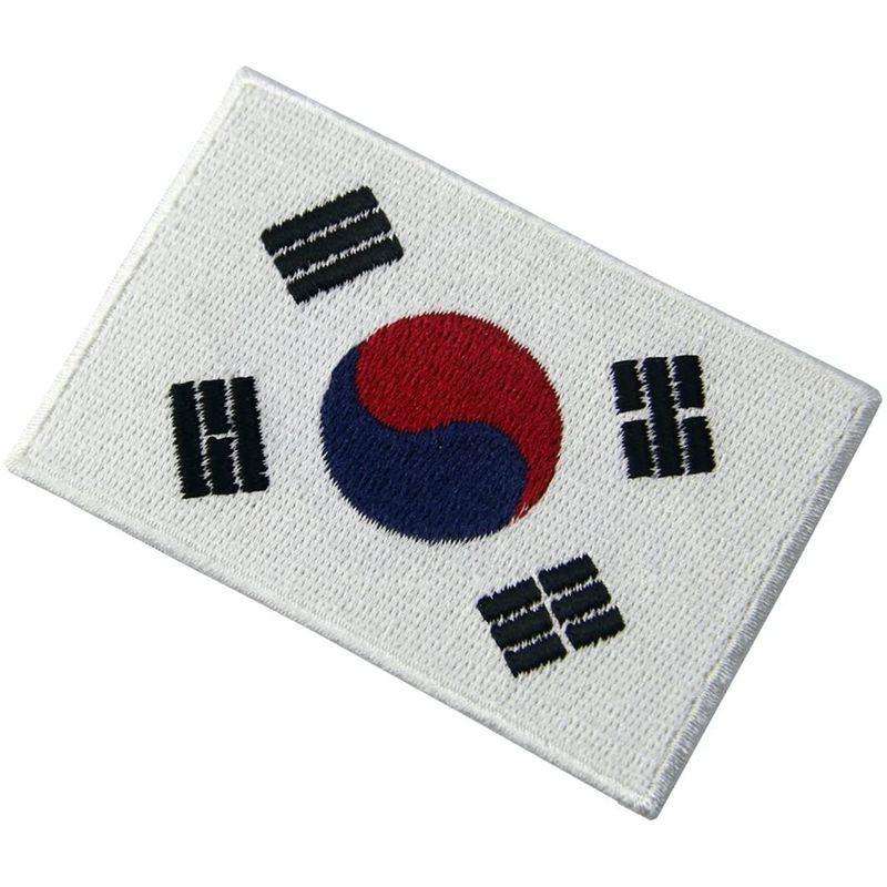 韓国 国旗 紋章 韓国語 アップリケ 刺繍入りアイロン貼り付け 縫い付けワッペン ケーディーラインストア 通販 Yahoo ショッピング