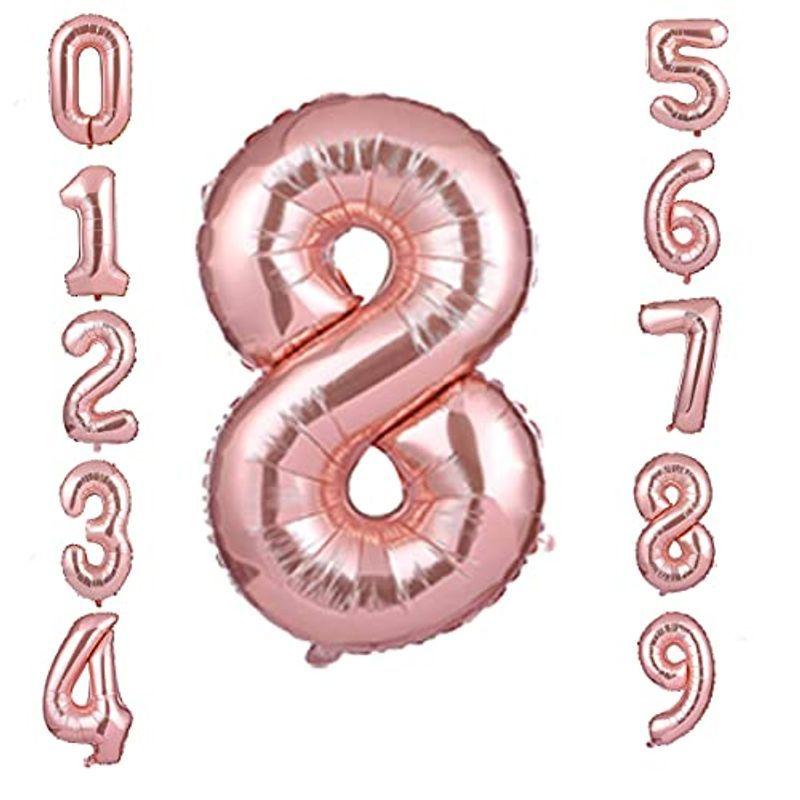バルーン 風船 アルミ風船 数字 ナンバー 40インチ 大きい 誕生日 ハッピーバースデー 飾り付け 記念日 パーティー 約93cm ローズ Wyocyu12ti ゲーム おもちゃ Valleymill Com