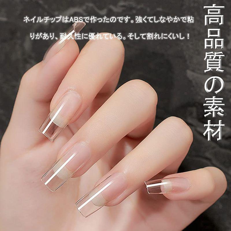 ネイルチップ 500枚入り 10種のサイズ つけ爪 ロング スクエア型 ネイル用品 付け爪 りネイル飾り ネイルチップ かわいい 透明 ケーディーラインストア 通販 Yahoo ショッピング