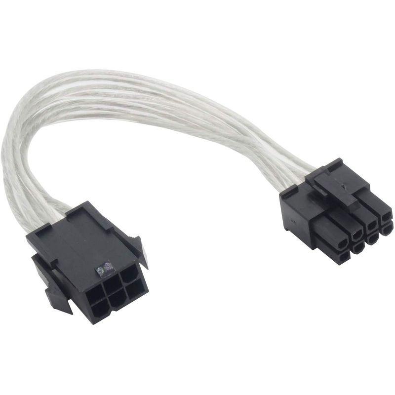 オーディオファン PCI-E 電源変換ケーブル 補助電源 6pin 8pin 約20cm クリア 1本  :20220122134249-01041:ケーディーラインストア 通販 