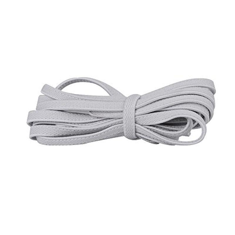 Ggt Tiger ゴム素材靴ひも 外は布材質 中はゴム材質で伸びる靴ひも 靴の脱ぎ履きが便利 ライトグレイ いいスタイル