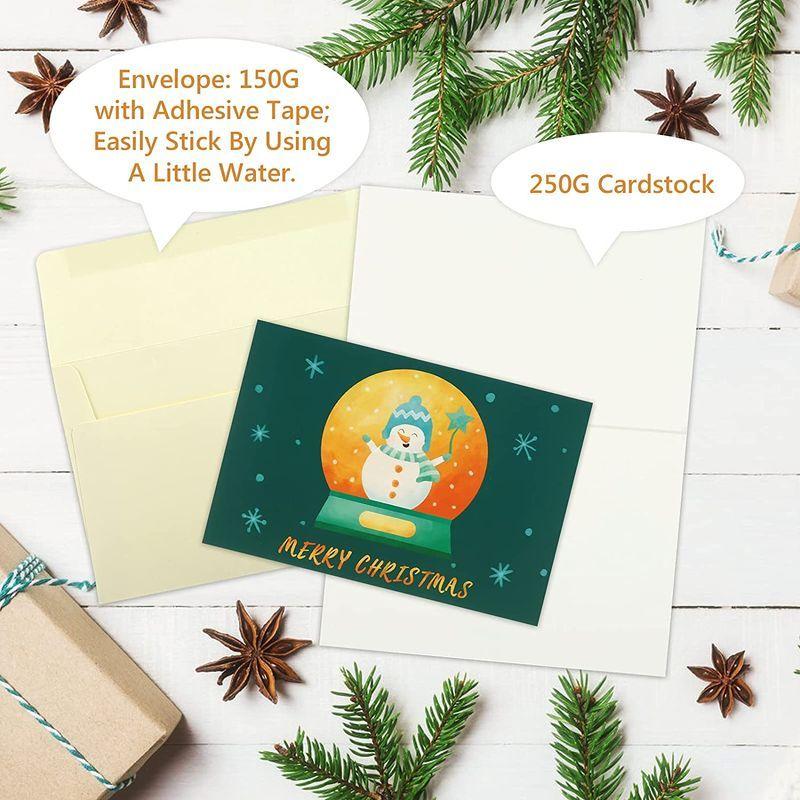 Gwhole クリスマス プレゼント グリーティングカード 24枚 メッセージカード 二つ折り 年賀状 可愛い封筒テープ付き クリスマスツリ ケーディーラインストア 通販 Yahoo ショッピング