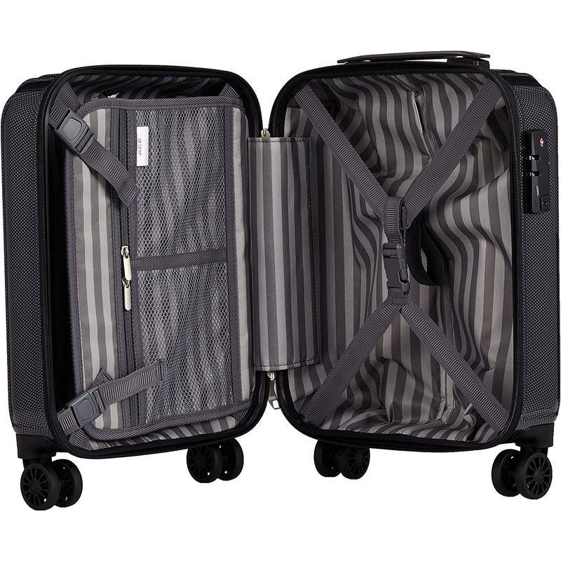 【新登場】 エース スーツケース クレスタ 機内持込可 20L 2.3kg 2~3泊 コインロッカーサイズ 06314 47 cm ブラックカーボン 【2115649113】(11120円)