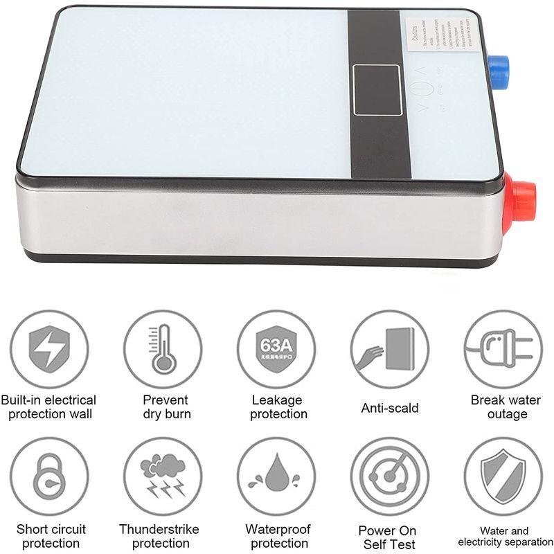 電気タンクレス給湯器　家庭の台所の洗浄　LCDディスプレイ付き　4500W110Vインスタント給湯器(ヒーター　シャワーキット)
