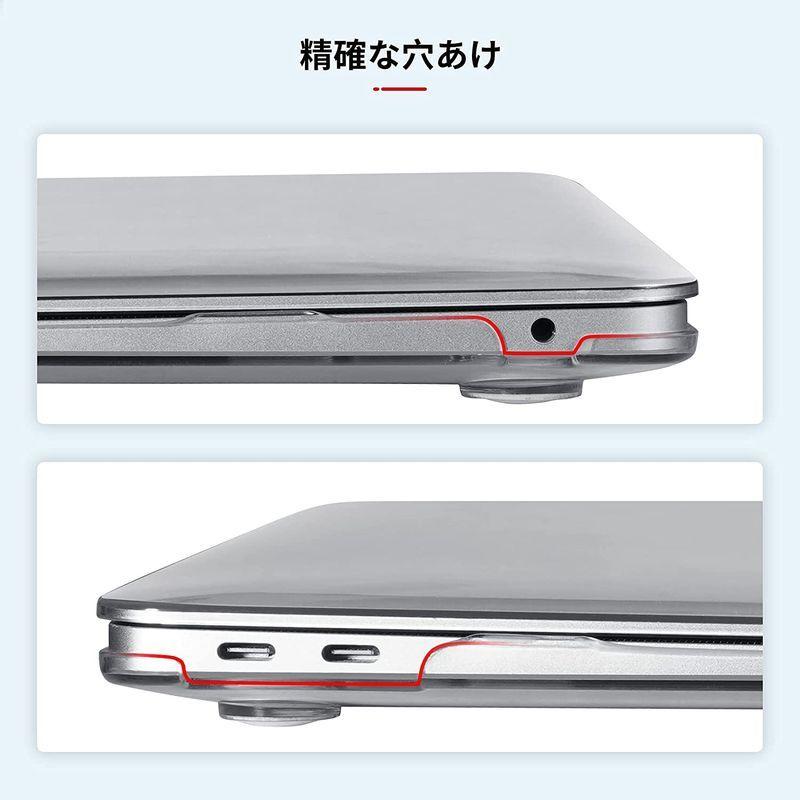 NIMASO ケース MacBook Air 13 (2018-2020モデル M1モデル対応)用 カバー クリア 全透明 軽量 A1932｜kdline｜03