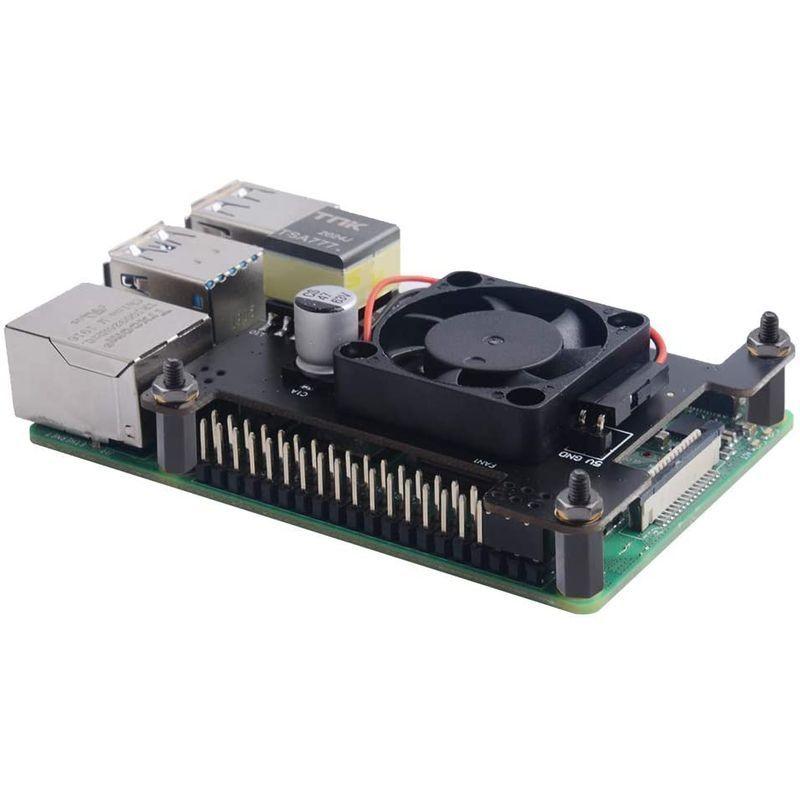 Hat PoE Pour Raspberry Pi 4 Et 3B+ - Avec Ventilateur - Alimentation Via Câble Ethernet IEEE 802.3af/at