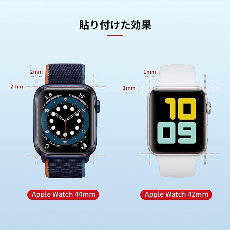 6枚組 NIMASO Apple Watch 44 / 42mm 用 保護 フィルム Apple Watch series SE / 6 /｜kdline｜05
