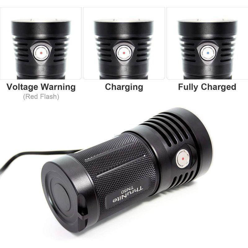 海外品 ThruNite TN50 懐中電灯 LEDハンディライト スーパーブライト 充電式フラッシュライト CREE XHP70.2 LED*4 【E3453853717】(18154円)