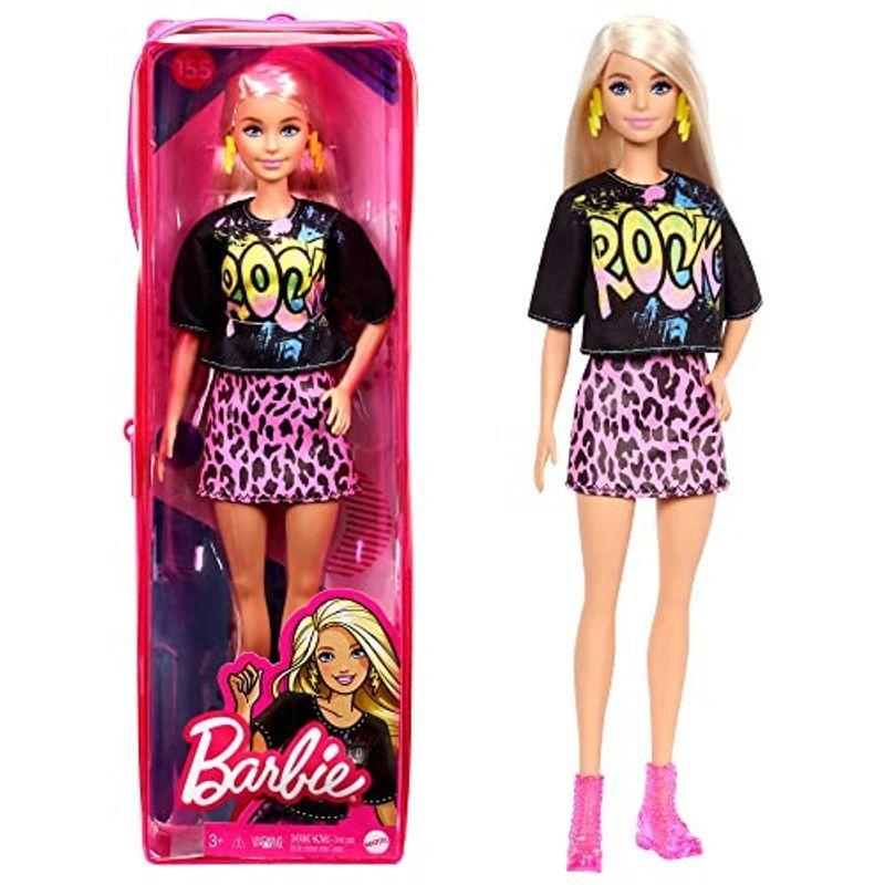 バービー(Barbie) ファッショニスタ ブラックTシャツ 着せ替え人形専用