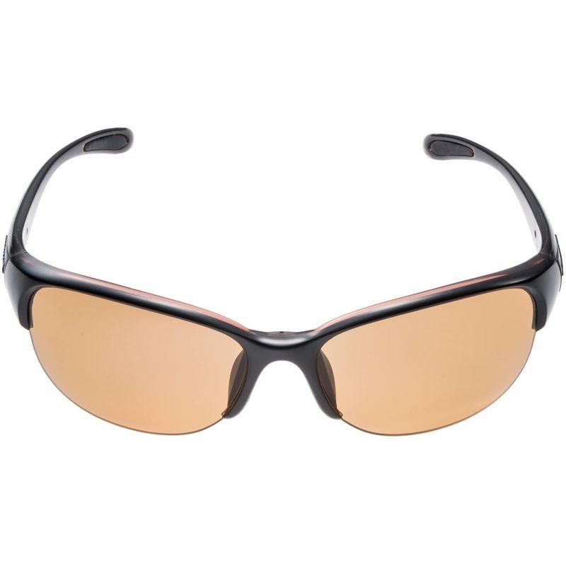 SWANS(スワンズ) スポーツ 偏光 サングラス ルナ 女性向け LN-0065 BRBK ブラック×クリアブラウン ブラック×クリアブラウン プラスチック