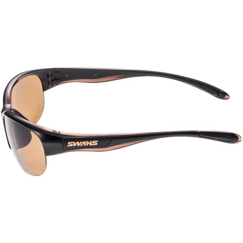 SWANS(スワンズ) スポーツ 偏光 サングラス ルナ 女性向け LN-0065 BRBK ブラック×クリアブラウン ブラック×クリアブラウン プラスチック