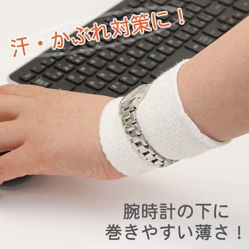 Wanglai Market日本製 リストバンド M 両手セット ライトピンク Em 男女兼用 コットン 手首外周13 15cm