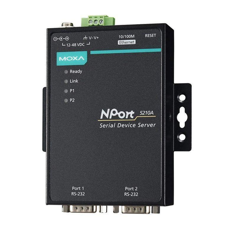 MOXA 高機能 2ポート RS-232 シリアルデバイス・サーバ NPort 5210A 