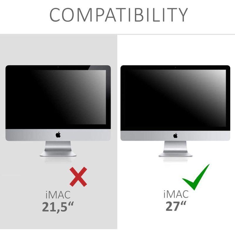 iMac Pro 27-4-in-1 Case Dont Touch My Mac White/Black kwmobile Cover Compatible with Apple iMac 27 