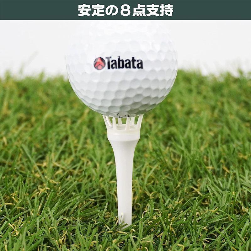 Tabata タバタ ゴルフ ティー プラスチックティー リフトティー ロング 78mm ロング8本入x2 限定カラー ブラックホワイト 本物品質の