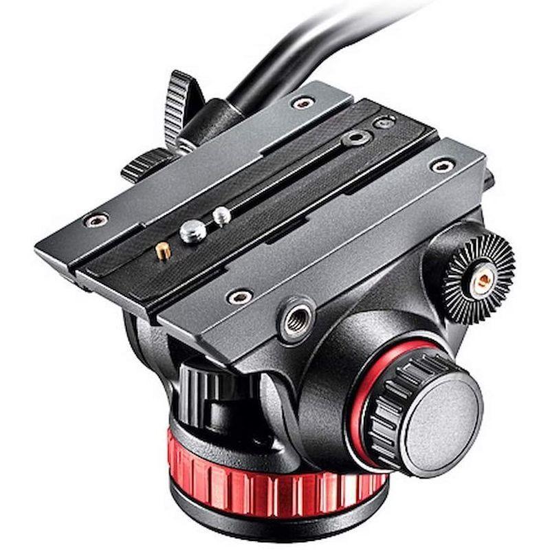 Manfrotto 2WAY雲台 プロフルードビデオ雲台 フラットベース アルミニウム製 MVH502AH 
