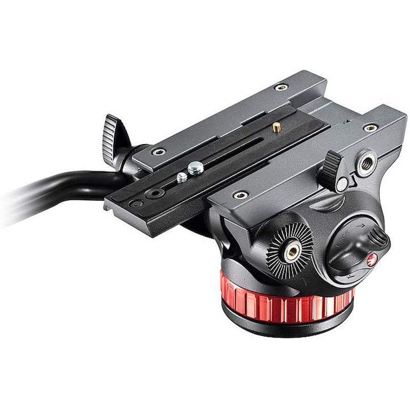Manfrotto 2WAY雲台 プロフルードビデオ雲台 フラットベース アルミニウム製 MVH502AH 