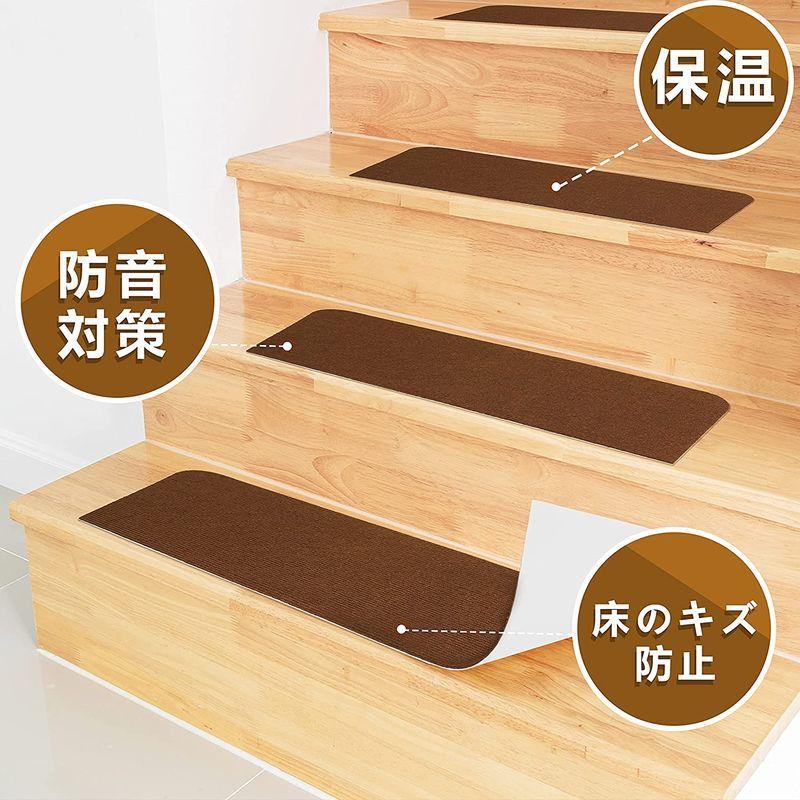 市場 55cm 階段マット ペット 吸着 22cm 犬 チェック柄 10枚セット 足冷え 滑り止めマット おしゃれ Pvc革 北欧 防音