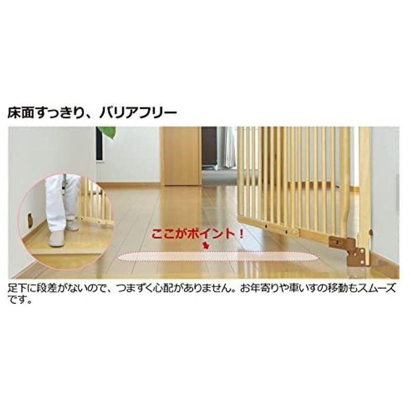 リッチェル Richell 階段の上でも使える木のバリアフリーゲート 