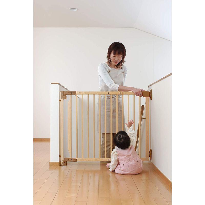 リッチェル Richell 階段の上でも使える木のバリアフリーゲート 