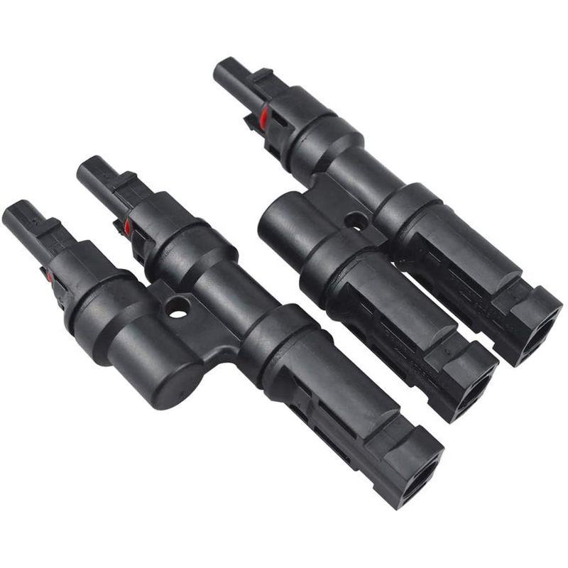 お得 Qitindasen 1ペア Mc4 ソーラーパネルケーブルコネクタ Tブランチソーラーコネクタ Mff Fmm ソーラーパネルケーブル太陽 Discoversvg Com