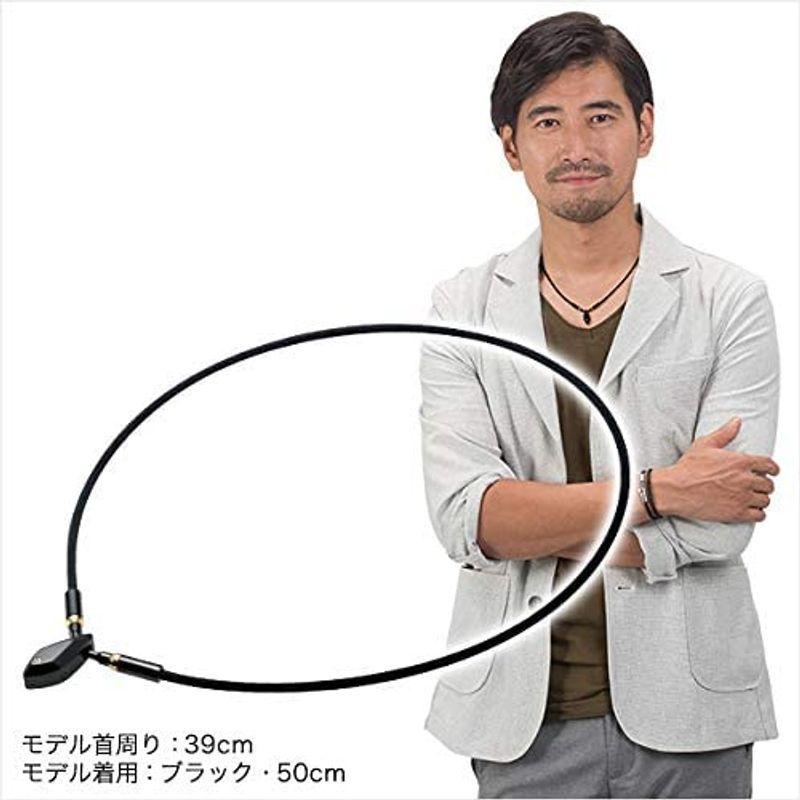phiten(ファイテン) ネックレス RAKUWAネック メタックス ティアドロップ ブラック 40cm 