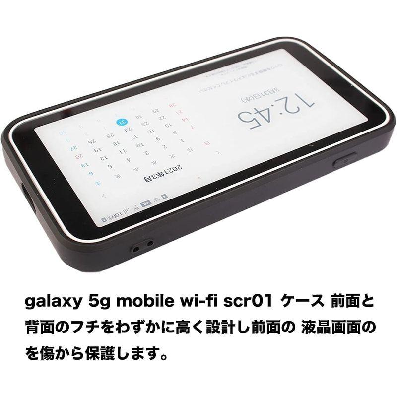 galaxy 5g mobile wi-fi ケース scr01 用 ケース 純正 TPU シリコンケース ポケット モバイルwi-fi ル｜kdline｜08