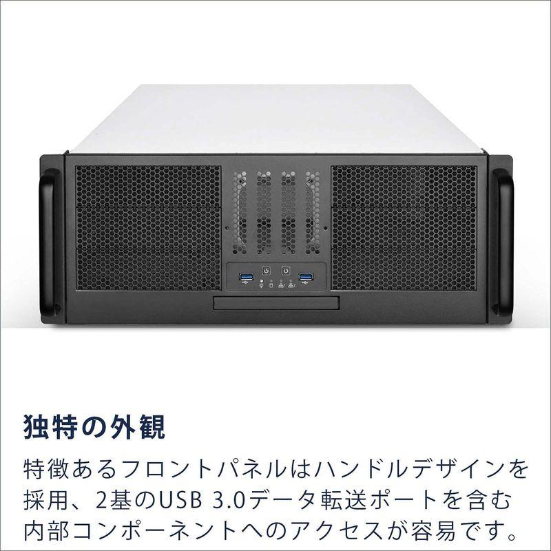 SilverStone (シルバーストーン) ラックマウントサーバーシャーシ 4U SSI-CEB ATX対応 PCケース SST-RM41 USB