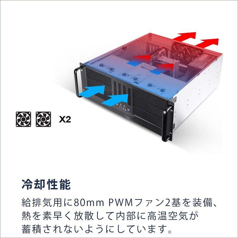 SilverStone (シルバーストーン) ラックマウントサーバーシャーシ 4U SSI-CEB ATX対応 PCケース SST-RM41 USB