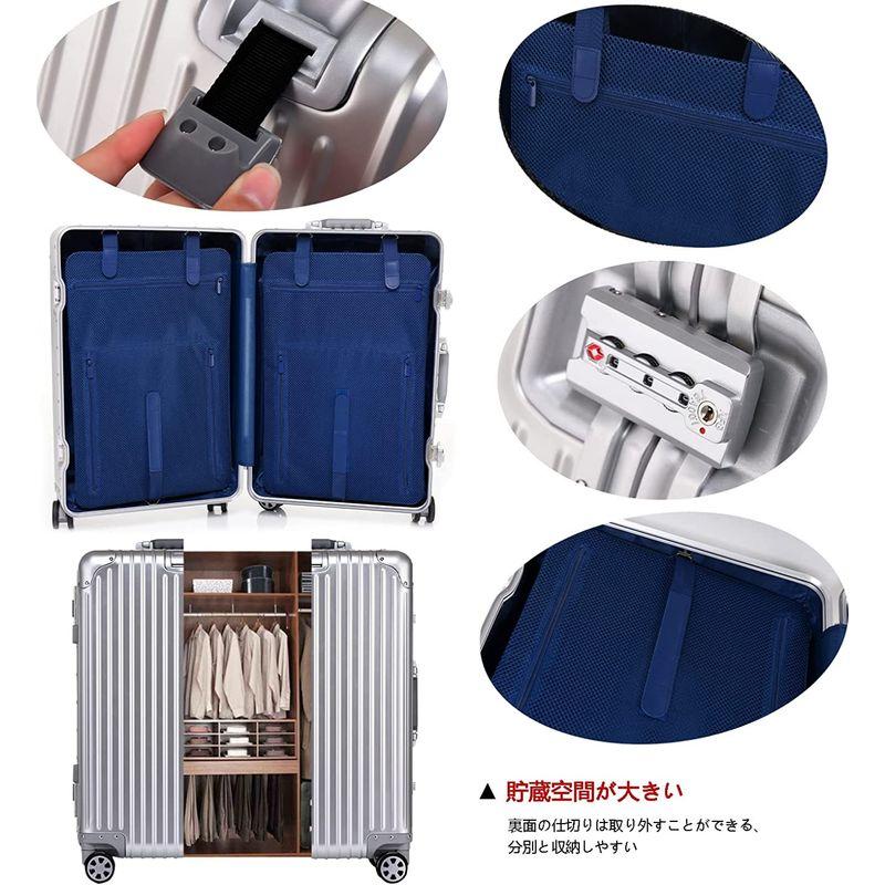 ボンイージ スーツケース アルミ・マグネシウム合金ボディ キャリーケース 機内持込 キャリーバッグ TSAロック付き 頑丈 軽量 静音 大容 